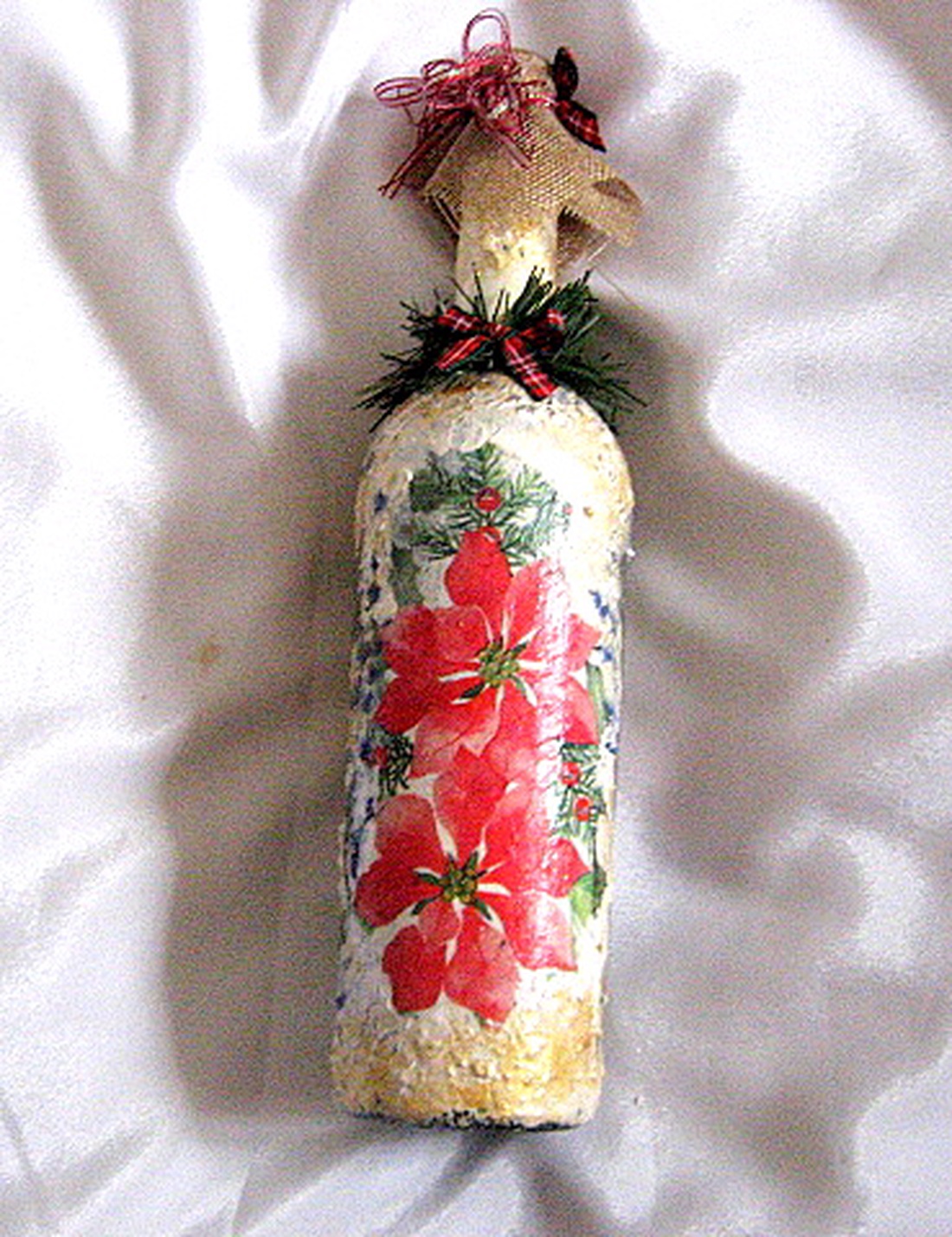 sticla decorata de craciun 50875 - crăciun - decorațiuni de crăciun de casă - decor pentru masă de crăciun - Artynos.ro