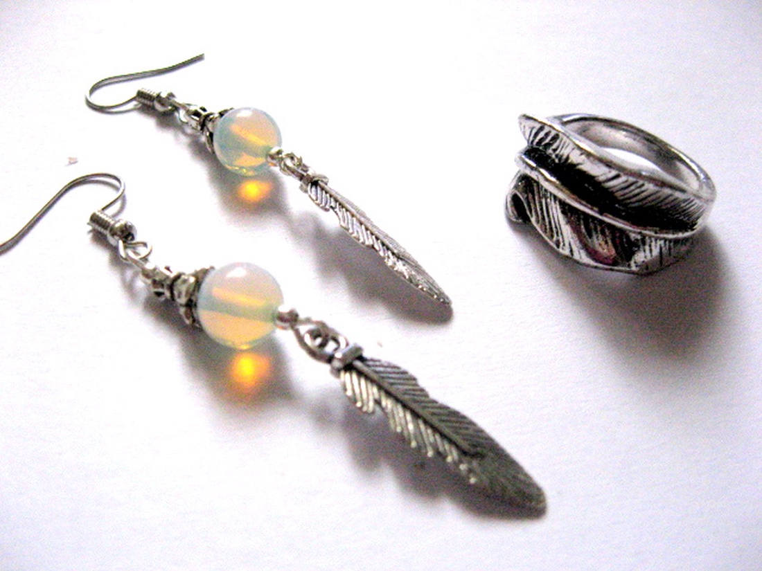 set bijuterii ,cu opalit 50823 - bijuterii - seturi de bijuterii - Artynos.ro