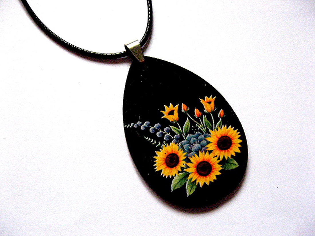 colier lemn 51116 - bijuterii - coliere - coliere cu pandative - Artynos.ro