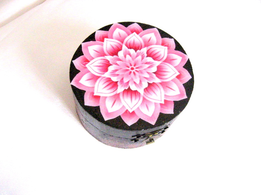 Cutie din lemn cu mandala 51128 - accessorii și unelte - lemn - cutie - Artynos.ro