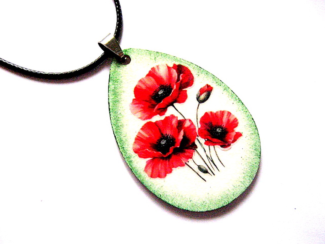 colier lemn 51112 - bijuterii - coliere - coliere cu pandative - Artynos.ro