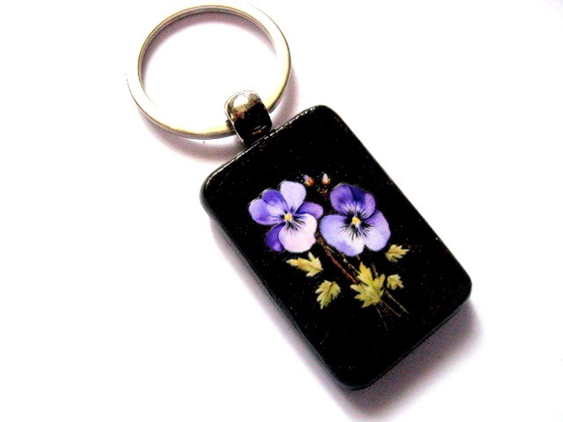 breloc cu flori 51205 - genți și portofele - accesorii genți - breloc - Artynos.ro