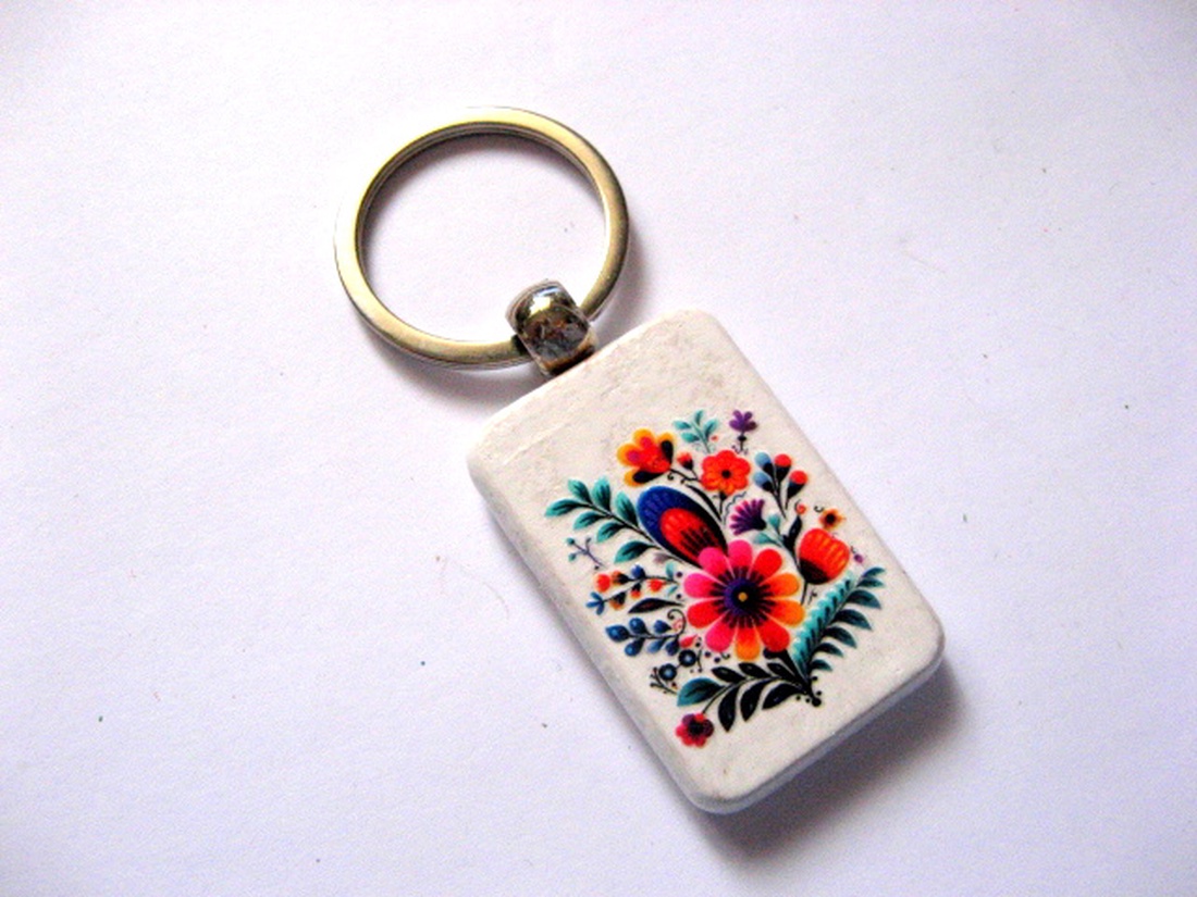 breloc cu flori 51205 - genți și portofele - accesorii genți - breloc - Artynos.ro