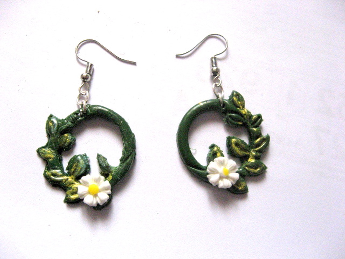 cercei fimo 51237 - bijuterii - cercei - cercei lungi - Artynos.ro