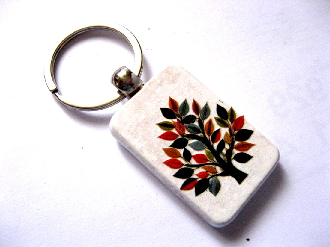 breloc cu pomul vietii 51188 - genți și portofele - accesorii genți - breloc - Artynos.ro