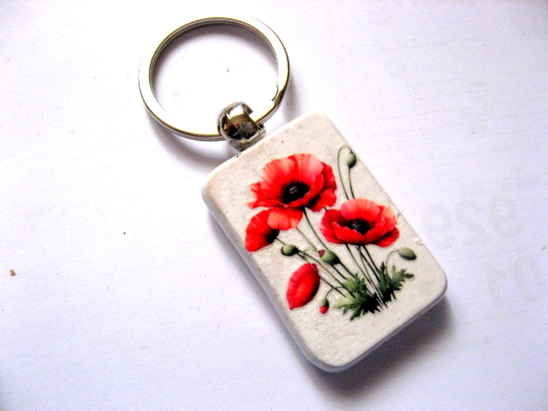 breloc cu maci 51190 - genți și portofele - accesorii genți - breloc - Artynos.ro