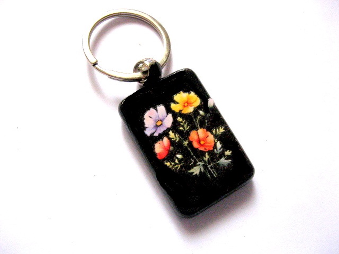 breloc cu flori 51203 - genți și portofele - accesorii genți - breloc - Artynos.ro