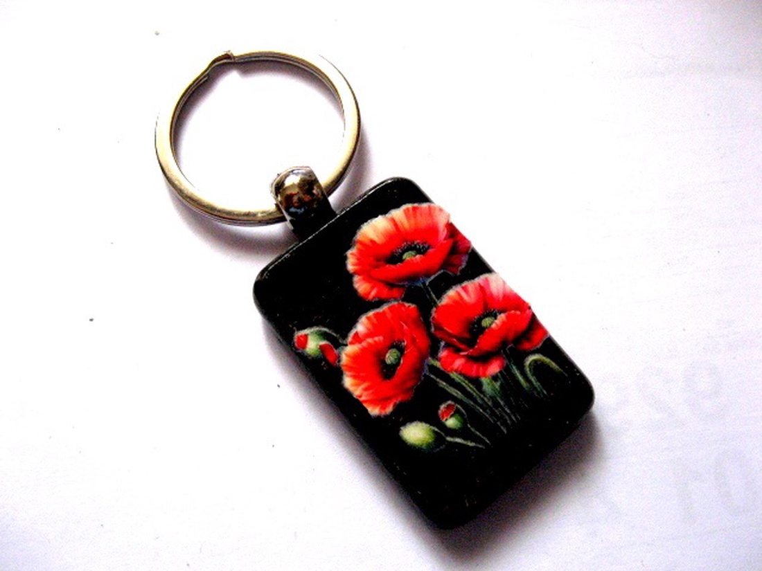 breloc cu flori 51206 - genți și portofele - accesorii genți - breloc - Artynos.ro