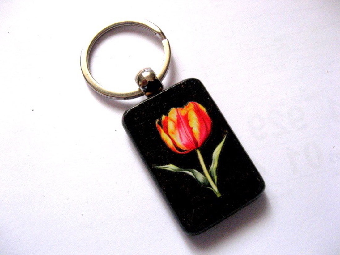 breloc cu lalea 51207 - genți și portofele - accesorii genți - breloc - Artynos.ro