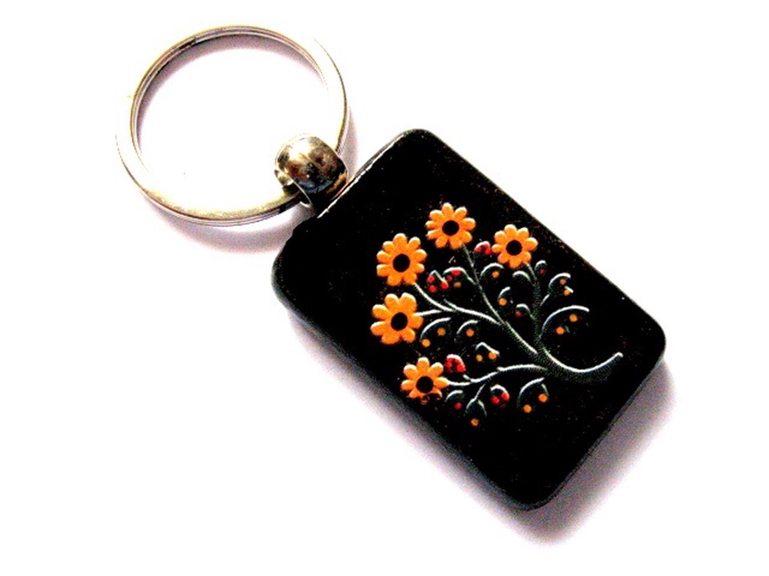 breloc cu flori galbene 51208 - genți și portofele - accesorii genți - breloc - Artynos.ro