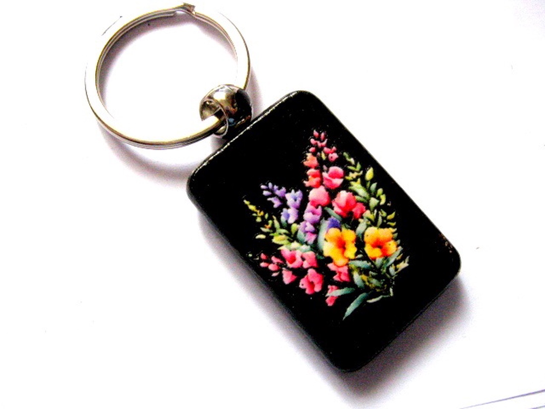  breloc cu flori 51210 - genți și portofele - accesorii genți - breloc - Artynos.ro