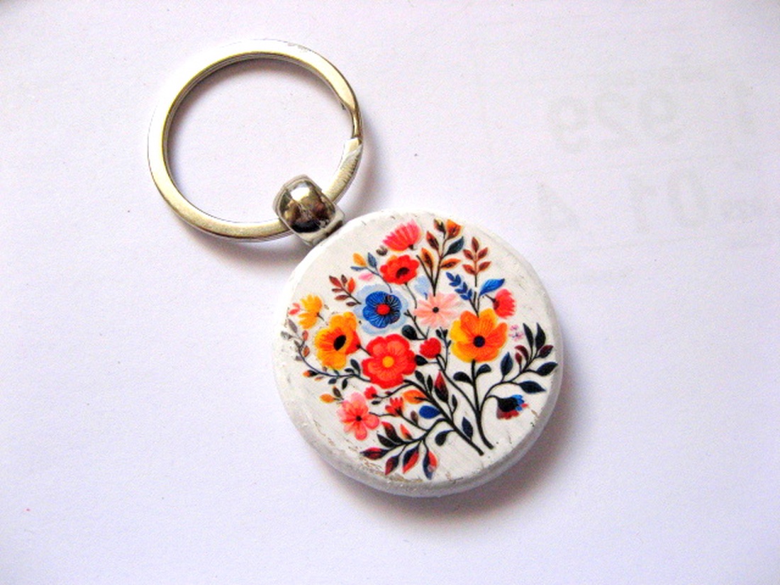 breloc cu flori 51268 - genți și portofele - accesorii genți - breloc - Artynos.ro