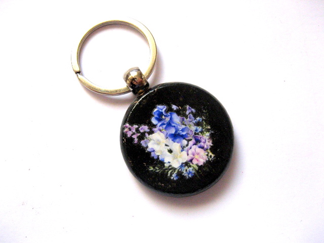 breloc cu flori 51263 - genți și portofele - accesorii genți - breloc - Artynos.ro