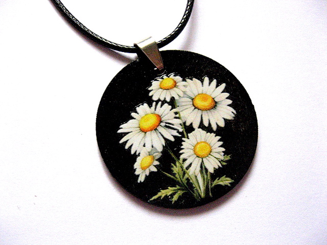 colier lemn 51105 - bijuterii - coliere - coliere cu pandative - Artynos.ro