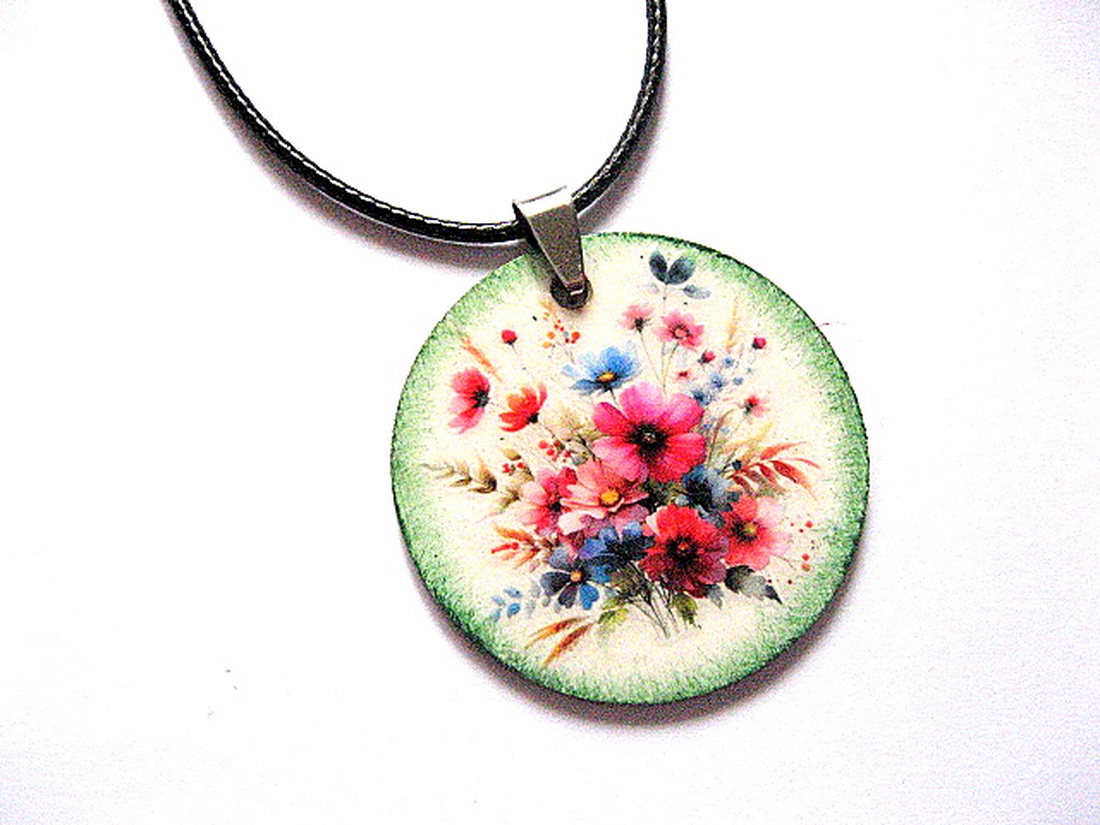 colier lemn 51102 - bijuterii - coliere - coliere cu pandative - Artynos.ro