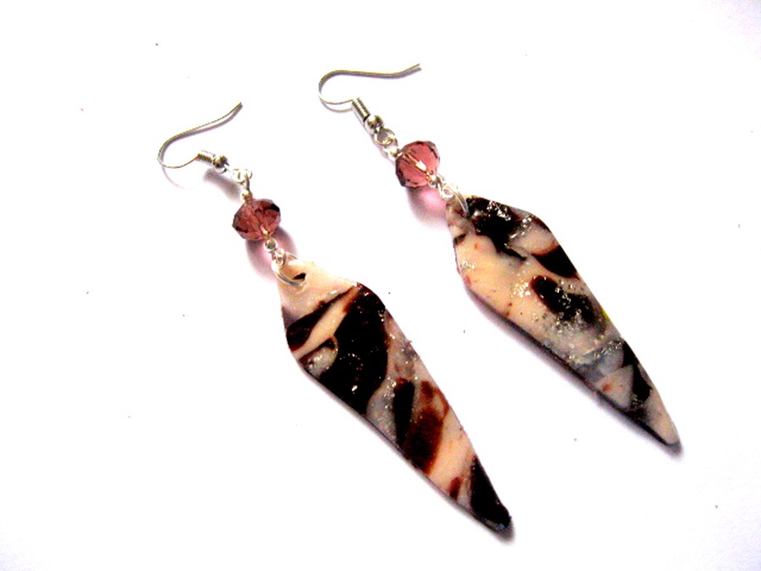 cercei fimo 51184 - bijuterii - cercei - cercei lungi - Artynos.ro