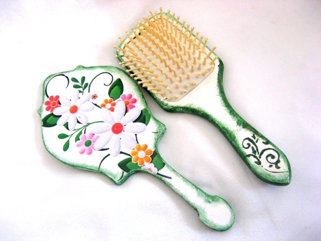 set perie de par si oglinda 51330 - casă & stil de viață - decorațiuni de casă - oglinzi - Artynos.ro