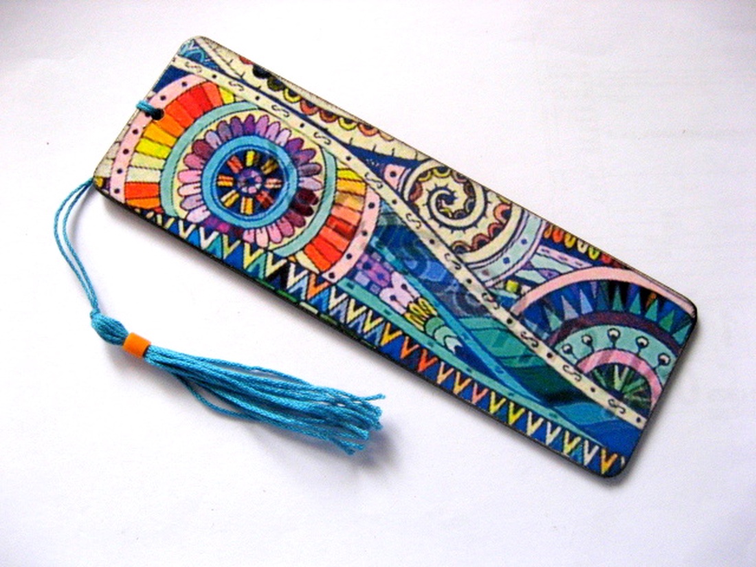 semn de carte cu joc de culori 51589 - cărți și creații cu tematică muzicală, cadouri - semn de carte - Artynos.ro