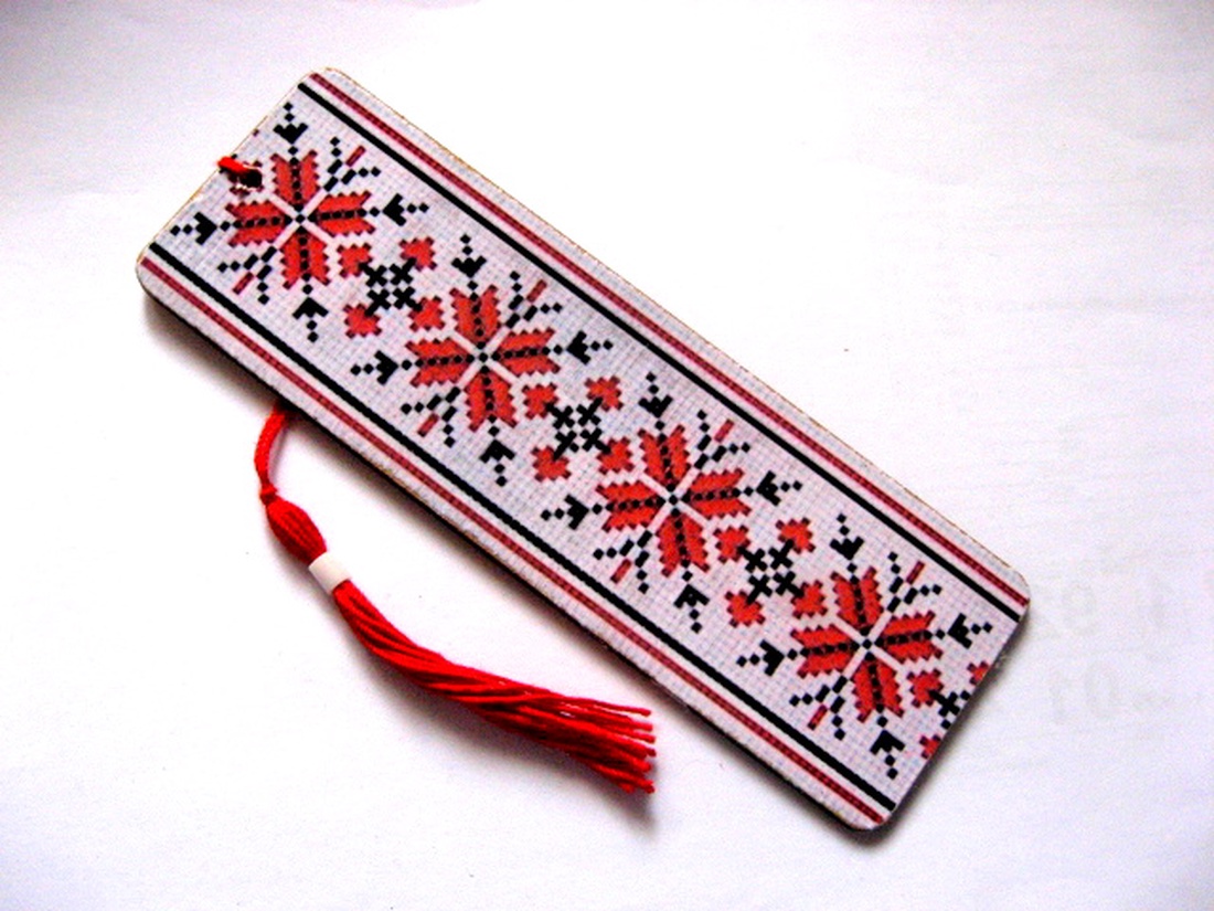 semn de carte cu motiv traditional 43574 - cărți și creații cu tematică muzicală, cadouri - semn de carte - Artynos.ro