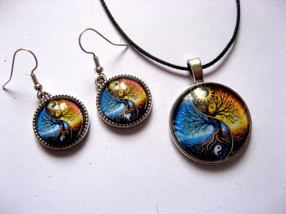 set bijuterii ,cu sticla 51701 - bijuterii - seturi de bijuterii - Artynos.ro