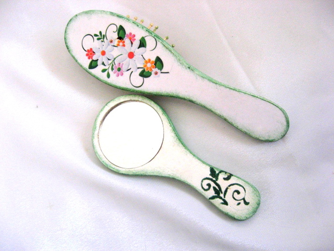 set perie de par si oglinda 51335 - casă & stil de viață - mașină - accesorii de oglindă - Artynos.ro