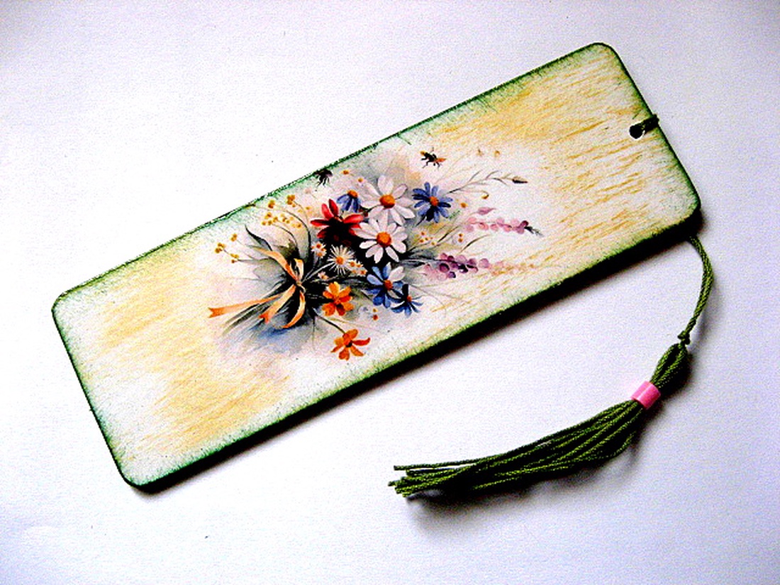 semn de carte cu flori 51802 - cărți și creații cu tematică muzicală, cadouri - semn de carte - Artynos.ro