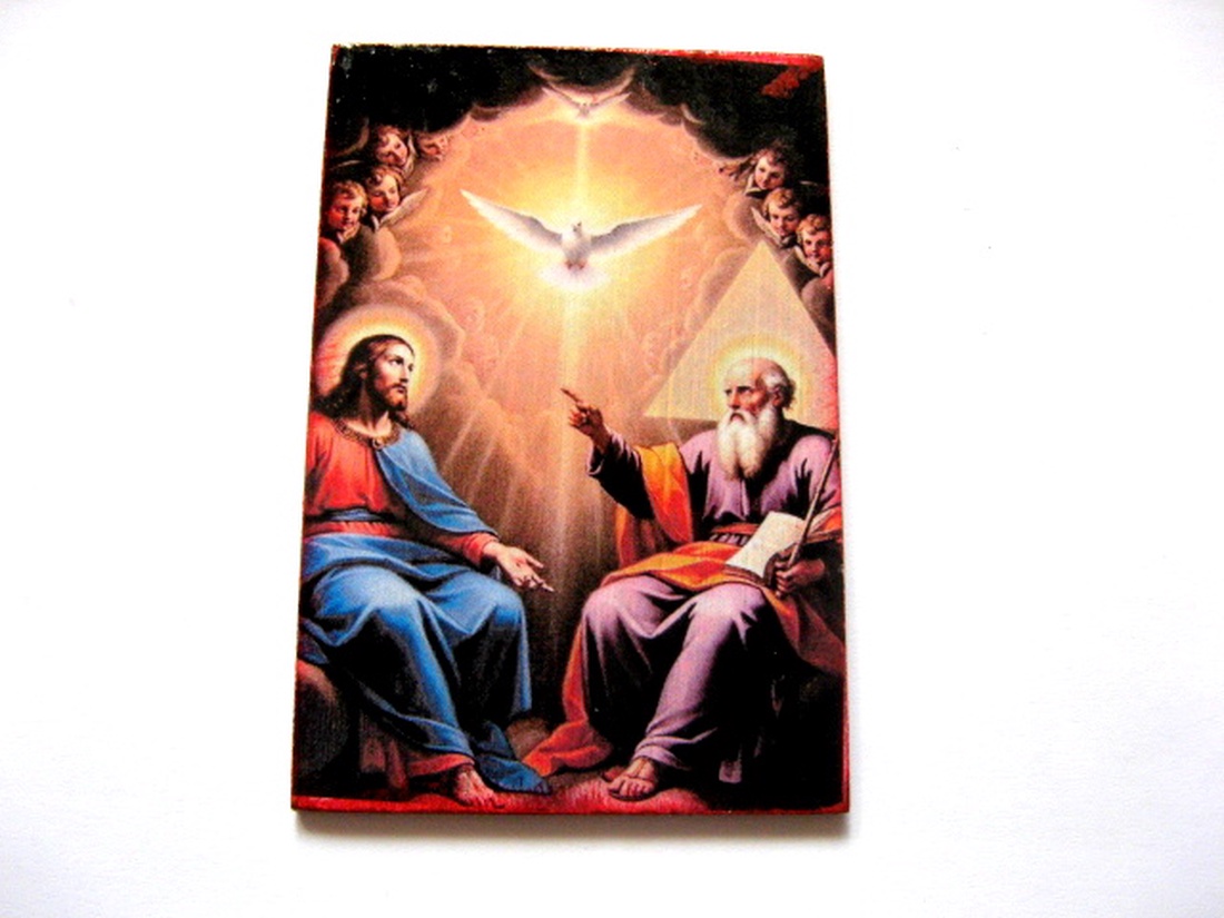 Magnet frigider cu Sfanta Treime 51852 - casă & stil de viață - echipamente de bucătărie - decor de bucătărie - magneți de frigider - Artynos.ro