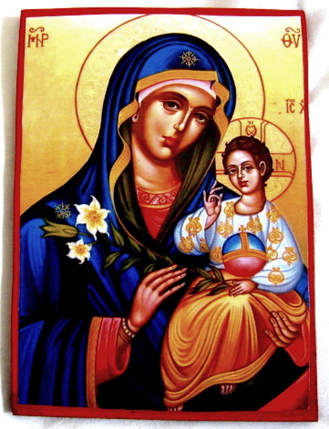 Tablou pe lemn .cu Maica Domnului 52133 - casă & stil de viață - decorațiuni de casă - picturi murale - tablou din mai multe piese - Artynos.ro