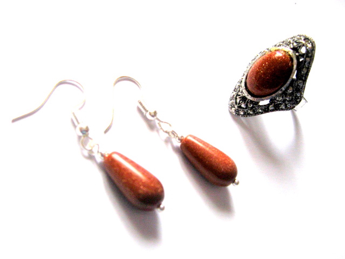 Set bijuterii cu goldstone 52124 - bijuterii - seturi de bijuterii - Artynos.ro