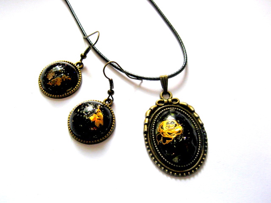 Set bijuterii cu rasina 52450 - bijuterii - seturi de bijuterii - Artynos.ro