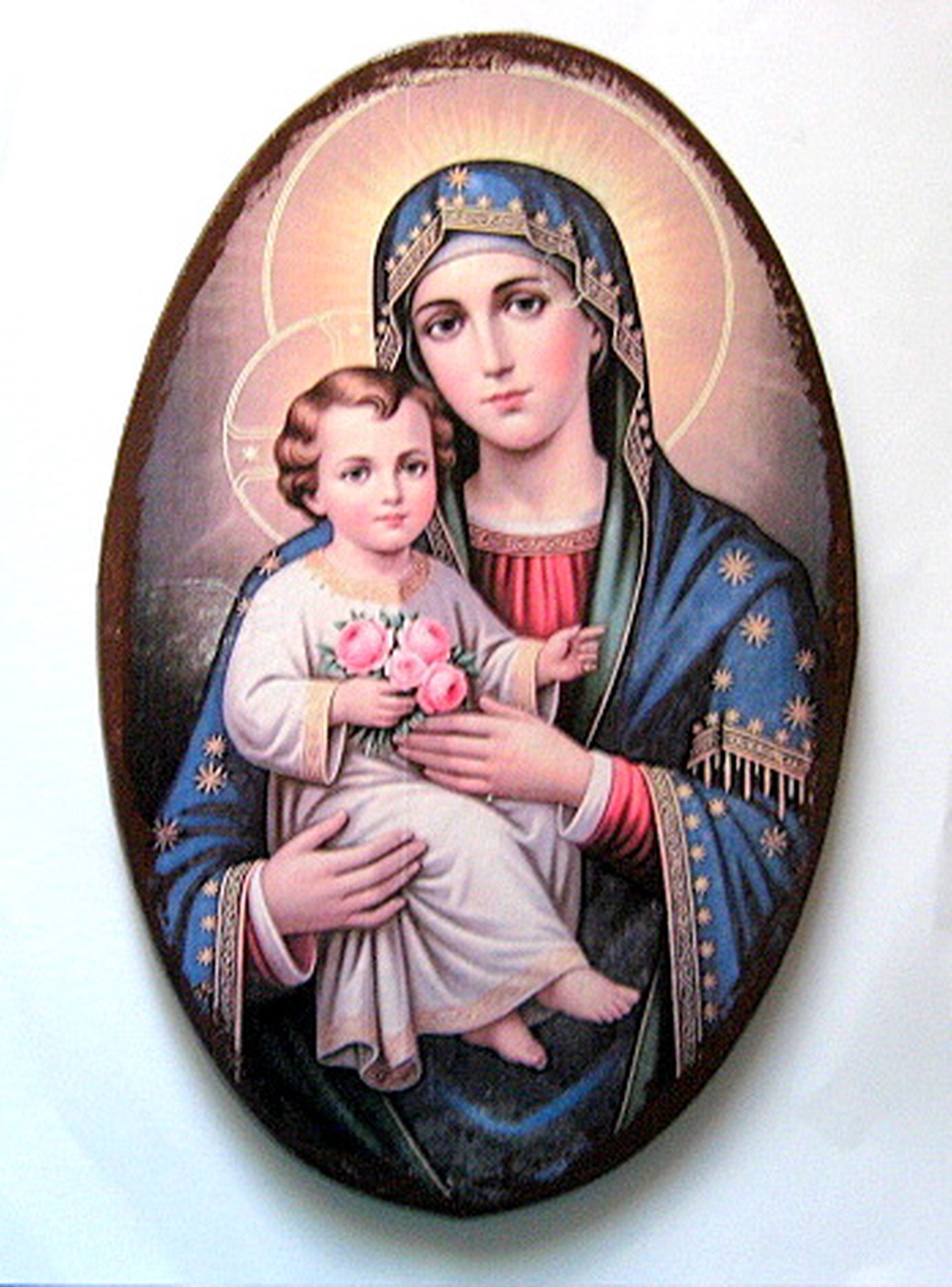 Tablou pe lemn .cu Maica Domnului 52575 - casă & stil de viață - decorațiuni de casă - picturi murale - tablouri/picturi pe pânză - Artynos.ro