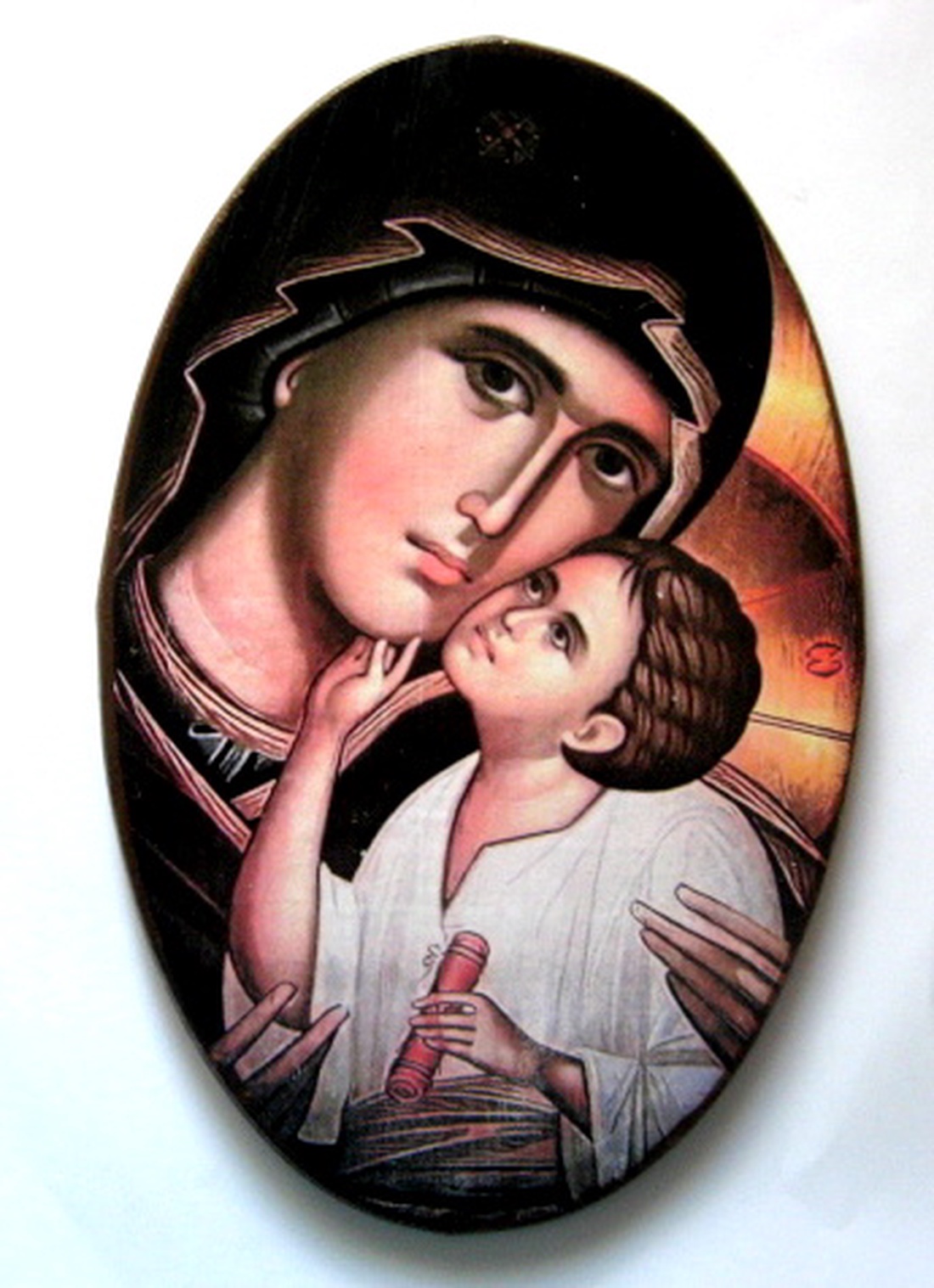 Tablou pe lemn .cu Maica Domnului 52576 - casă & stil de viață - decorațiuni de casă - picturi murale - tablouri/picturi pe pânză - Artynos.ro