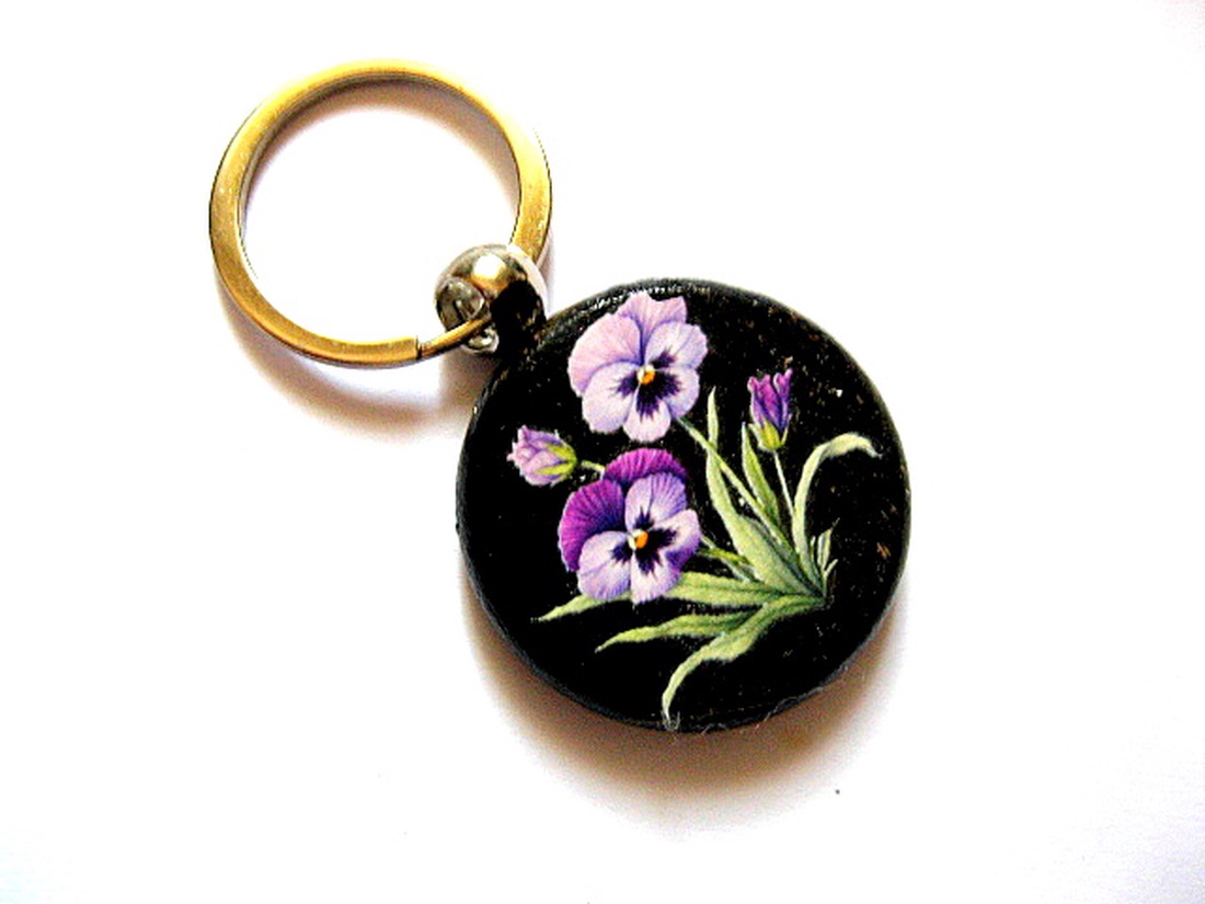 breloc pe lemn 52719 - genți și portofele - accesorii genți - breloc - Artynos.ro