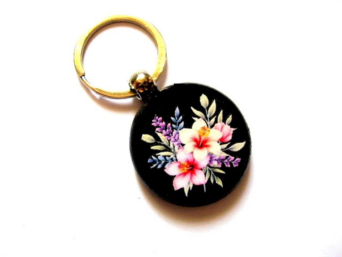 breloc pe lemn 52721 - genți și portofele - accesorii genți - breloc - Artynos.ro