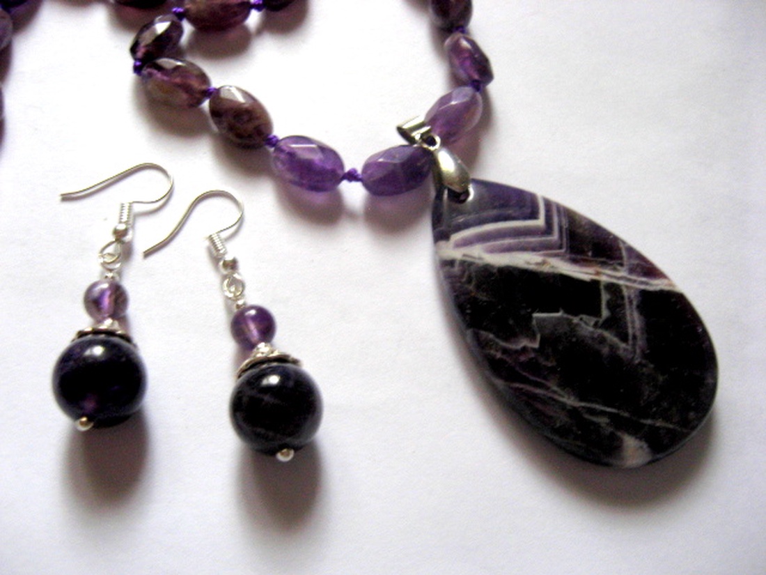 set bijuterii cu ametist  52956 - bijuterii - seturi de bijuterii - Artynos.ro