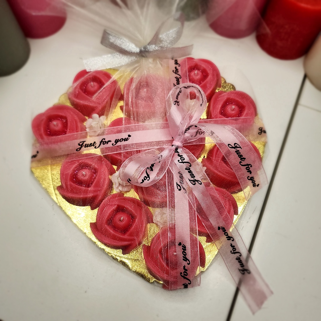 �Inimă de Trandafiri pentru Ziua Îndrăgostiților � - casă & stil de viață - lumânări, parfumuri, arome - ceară parfumată - Artynos.ro