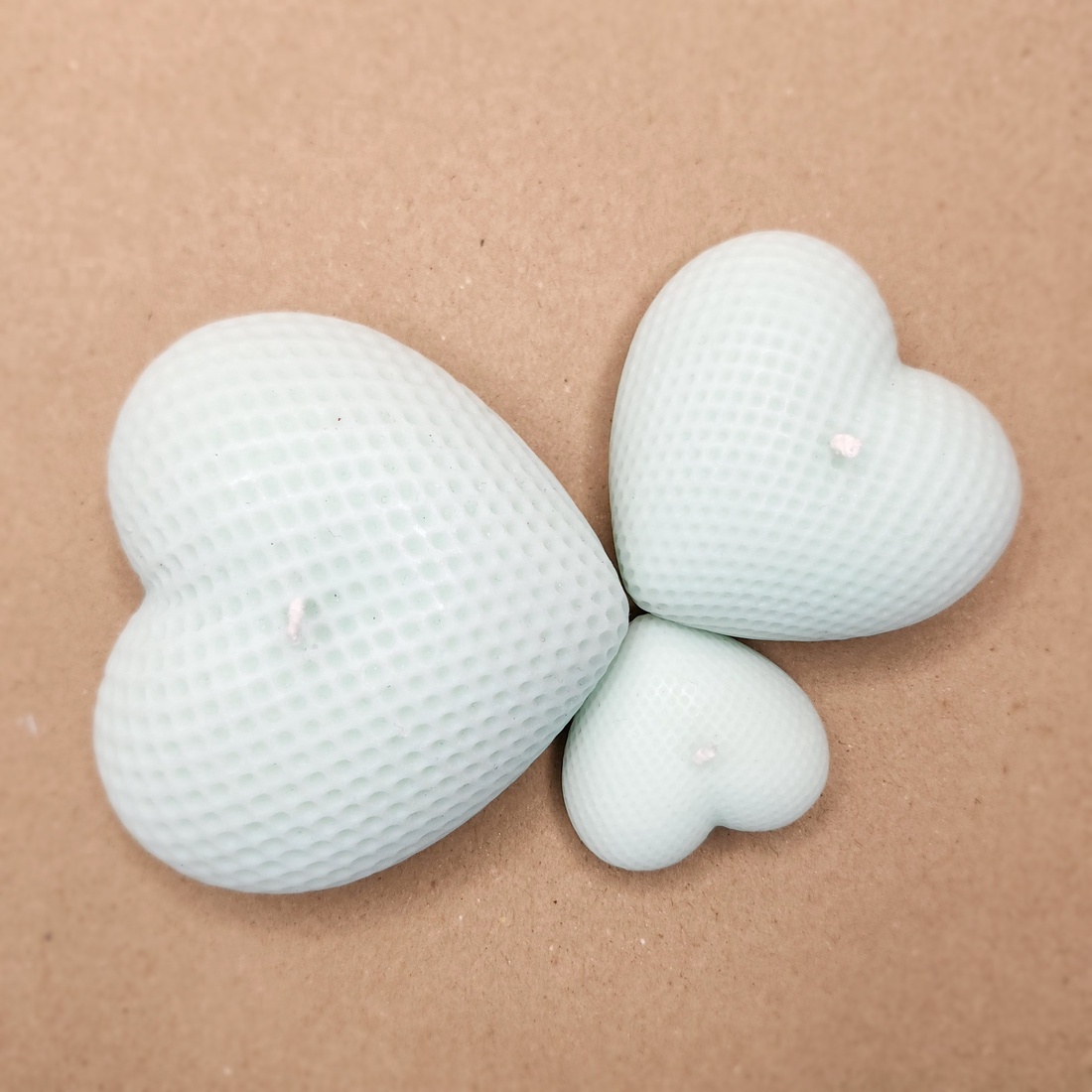 Valentine's Day: Set Exclusiv 3 Lumânări Inimi - casă & stil de viață - lumânări, parfumuri, arome - felinar cu lumânare - Artynos.ro