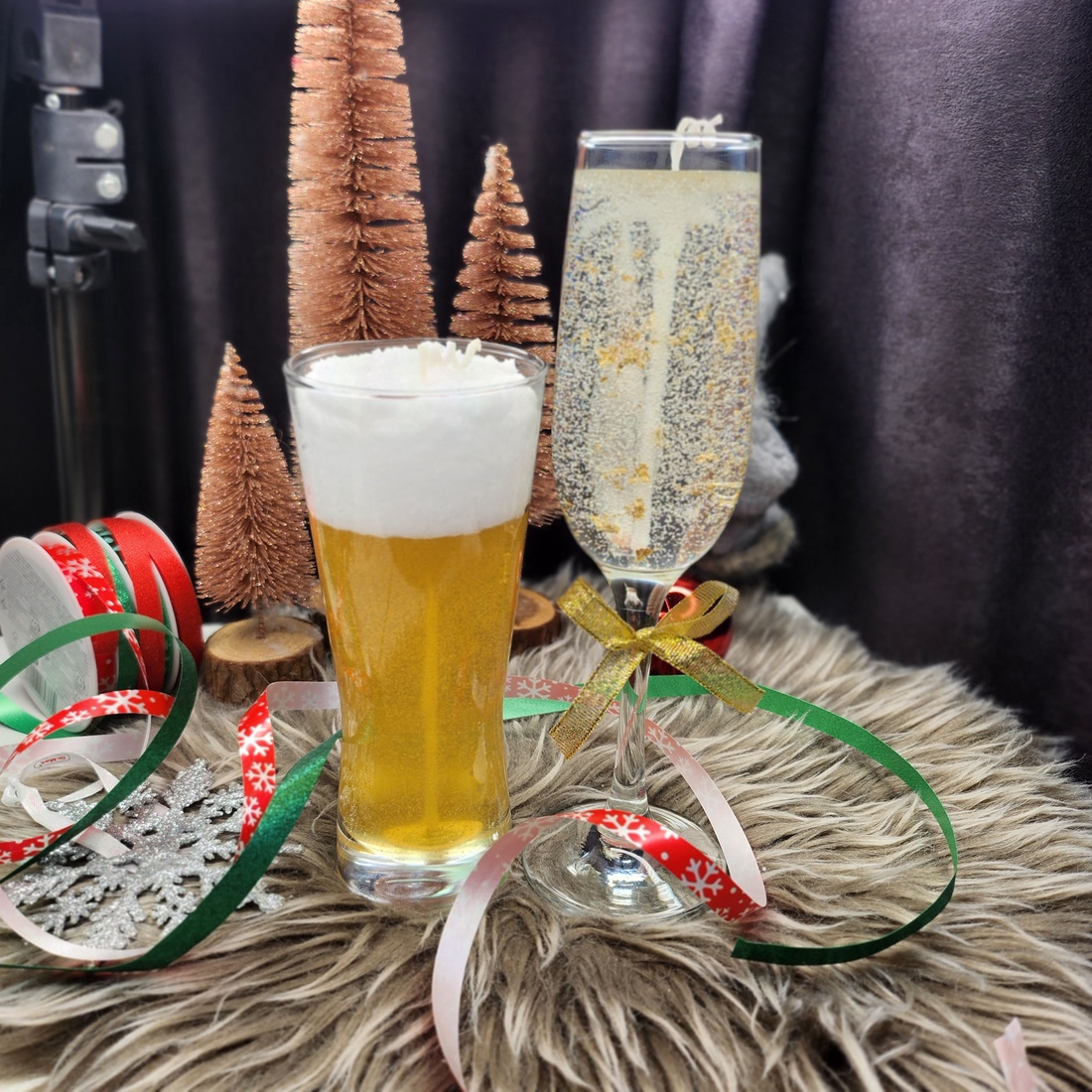 Lumânări Șampanie și Bere - casă & stil de viață - lumânări, parfumuri, arome - felinar cu lumânare - Artynos.ro