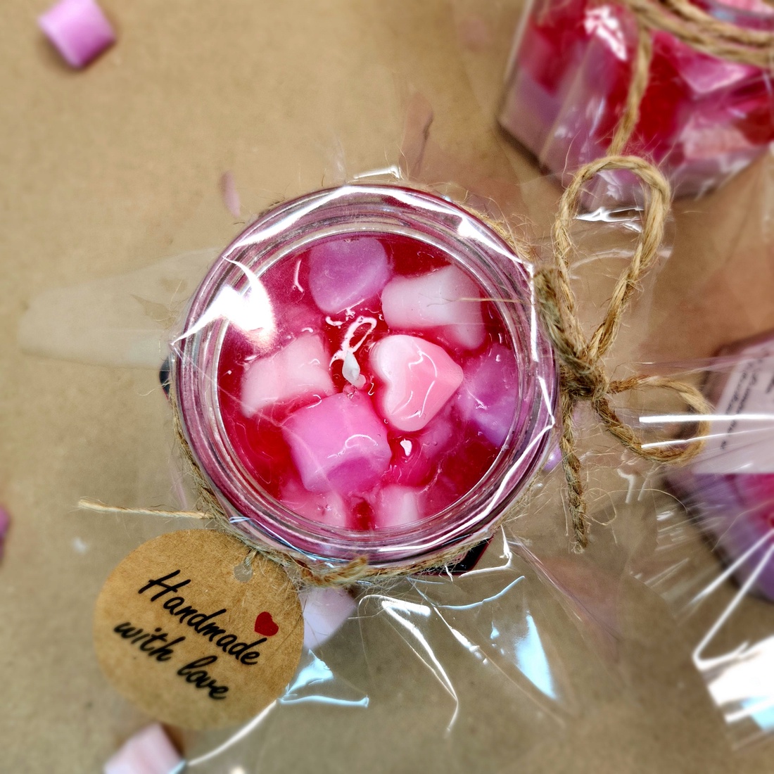 Lumânare Inimi Dulci - casă & stil de viață - lumânări, parfumuri, arome - lumânări artizanale - Artynos.ro