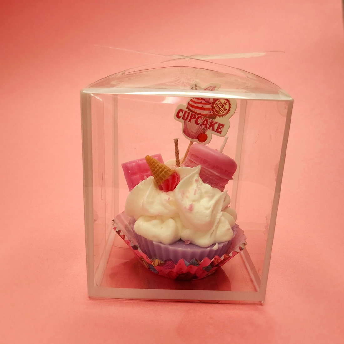 Cupcake cu Macaron  - casă & stil de viață - lumânări, parfumuri, arome - felinar cu lumânare - Artynos.ro