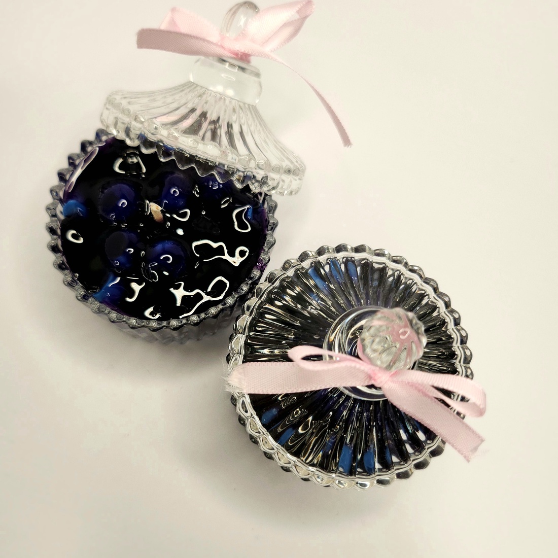 Mini Bomboniera cu Blueberryes - casă & stil de viață - lumânări, parfumuri, arome - suport de lumânări - Artynos.ro