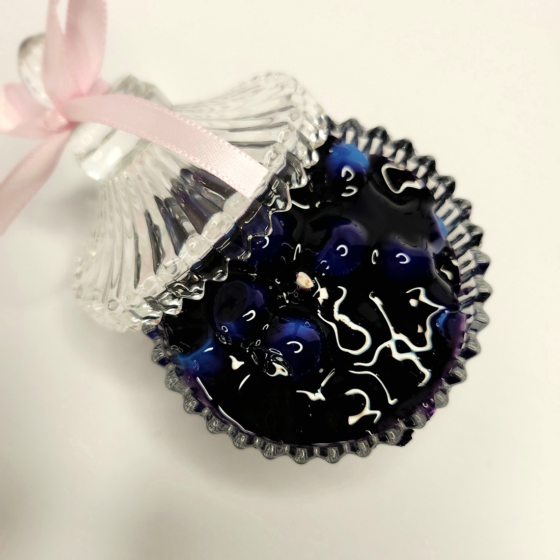 Mini Bomboniera cu Blueberryes - casă & stil de viață - lumânări, parfumuri, arome - suport de lumânări - Artynos.ro