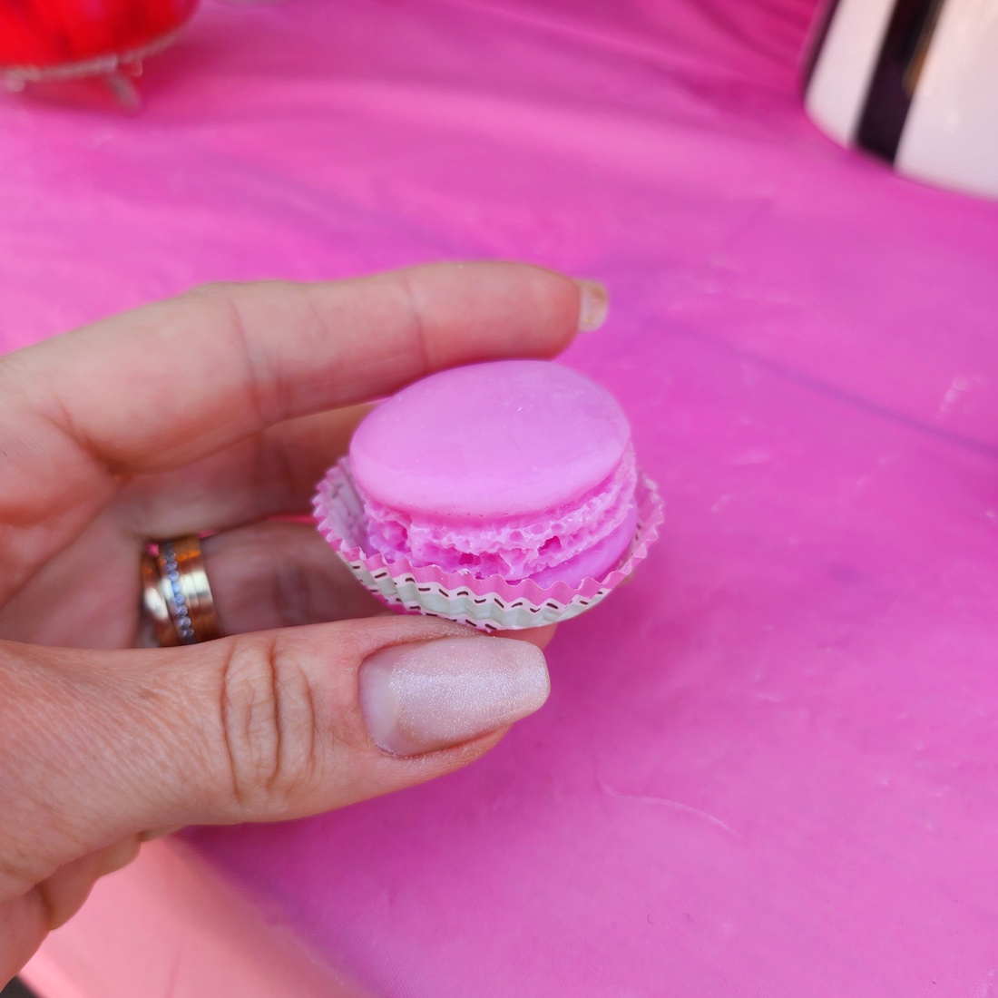 Marturii Lumanari Macarons  - casă & stil de viață - lumânări, parfumuri, arome - ceară parfumată - Artynos.ro