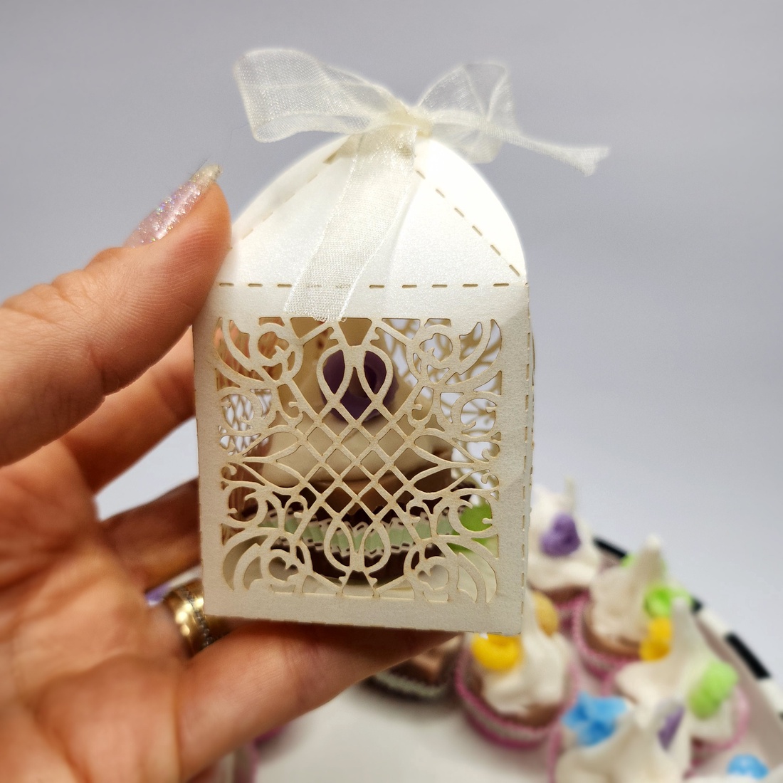 Marturii Nunta/Botez Mini Cupcake  - casă & stil de viață - lumânări, parfumuri, arome - felinar cu lumânare - Artynos.ro