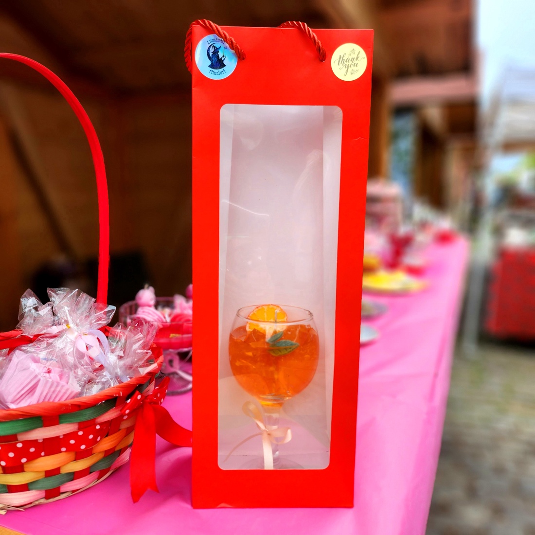 Lumânare Artizanală Aperol Spritz  - casă & stil de viață - lumânări, parfumuri, arome - ceară parfumată - Artynos.ro