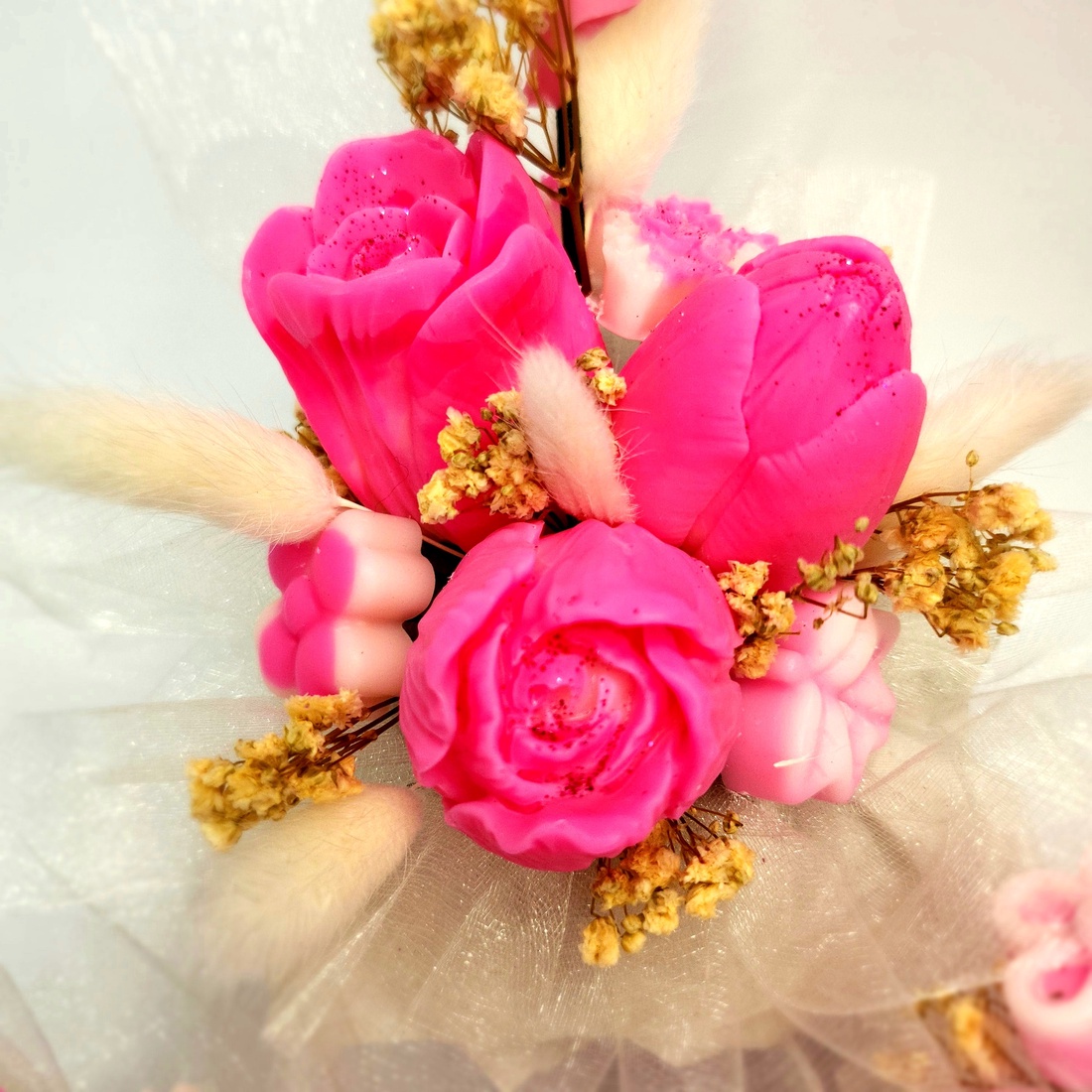 Aranjament Floral din Ceară Naturală  - casă & stil de viață - lumânări, parfumuri, arome - felinar cu lumânare - Artynos.ro