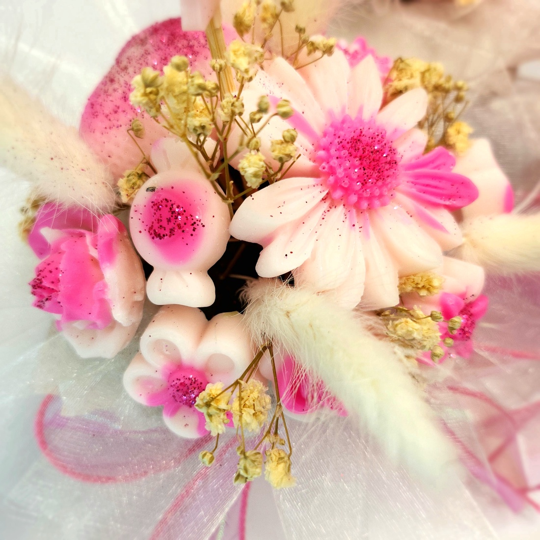 Aranjament Floral din Ceară Naturală  - casă & stil de viață - lumânări, parfumuri, arome - felinar cu lumânare - Artynos.ro