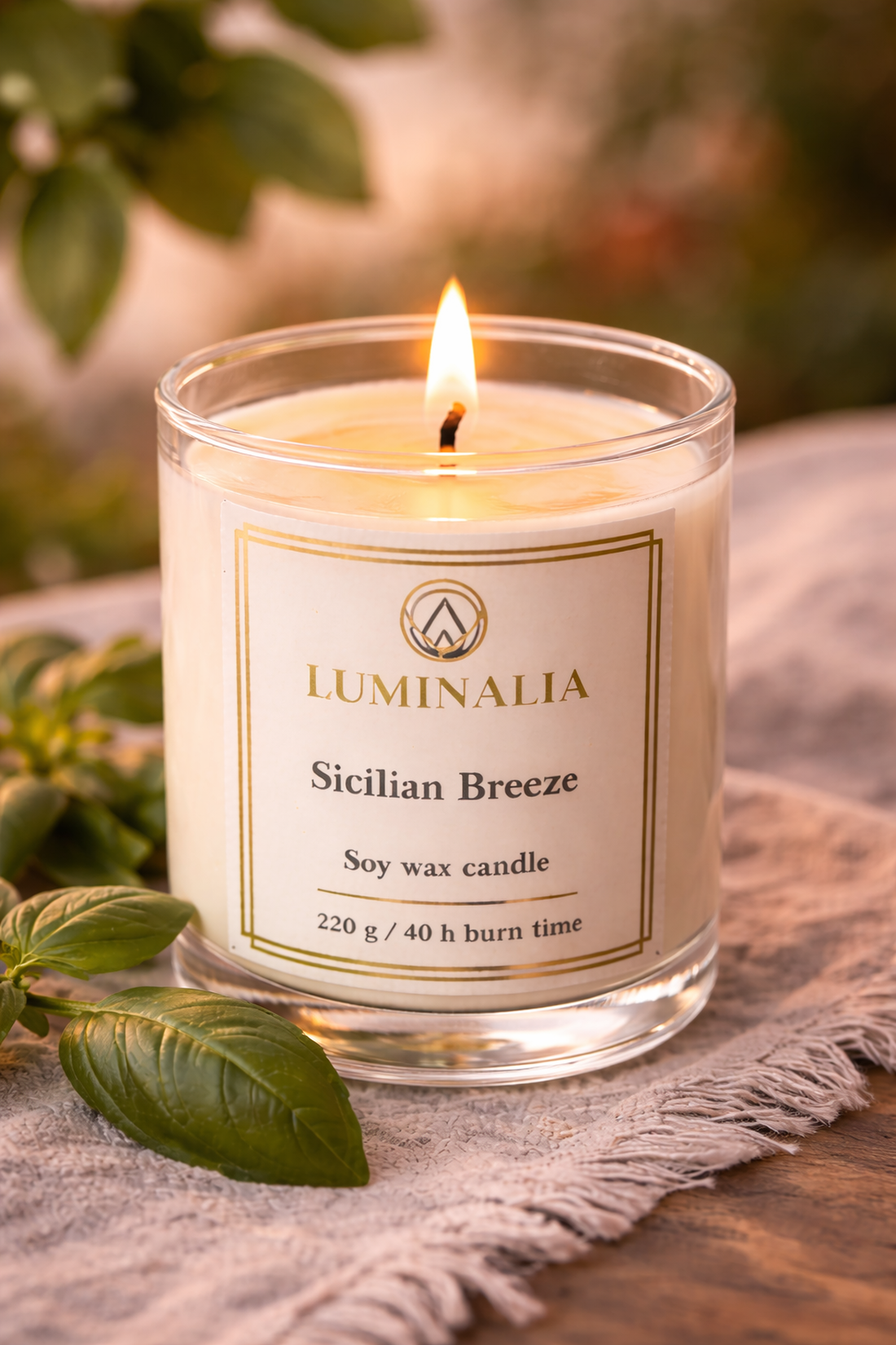 Lumanare 220g Sicilian Breeze - casă & stil de viață - lumânări, parfumuri, arome - ceară parfumată - Artynos.ro