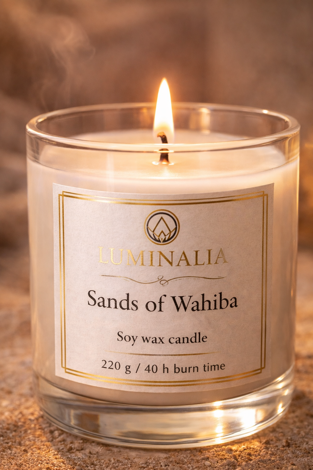 Lumanare 220g Sands of Wahiba  - casă & stil de viață - lumânări, parfumuri, arome - felinar cu lumânare - Artynos.ro