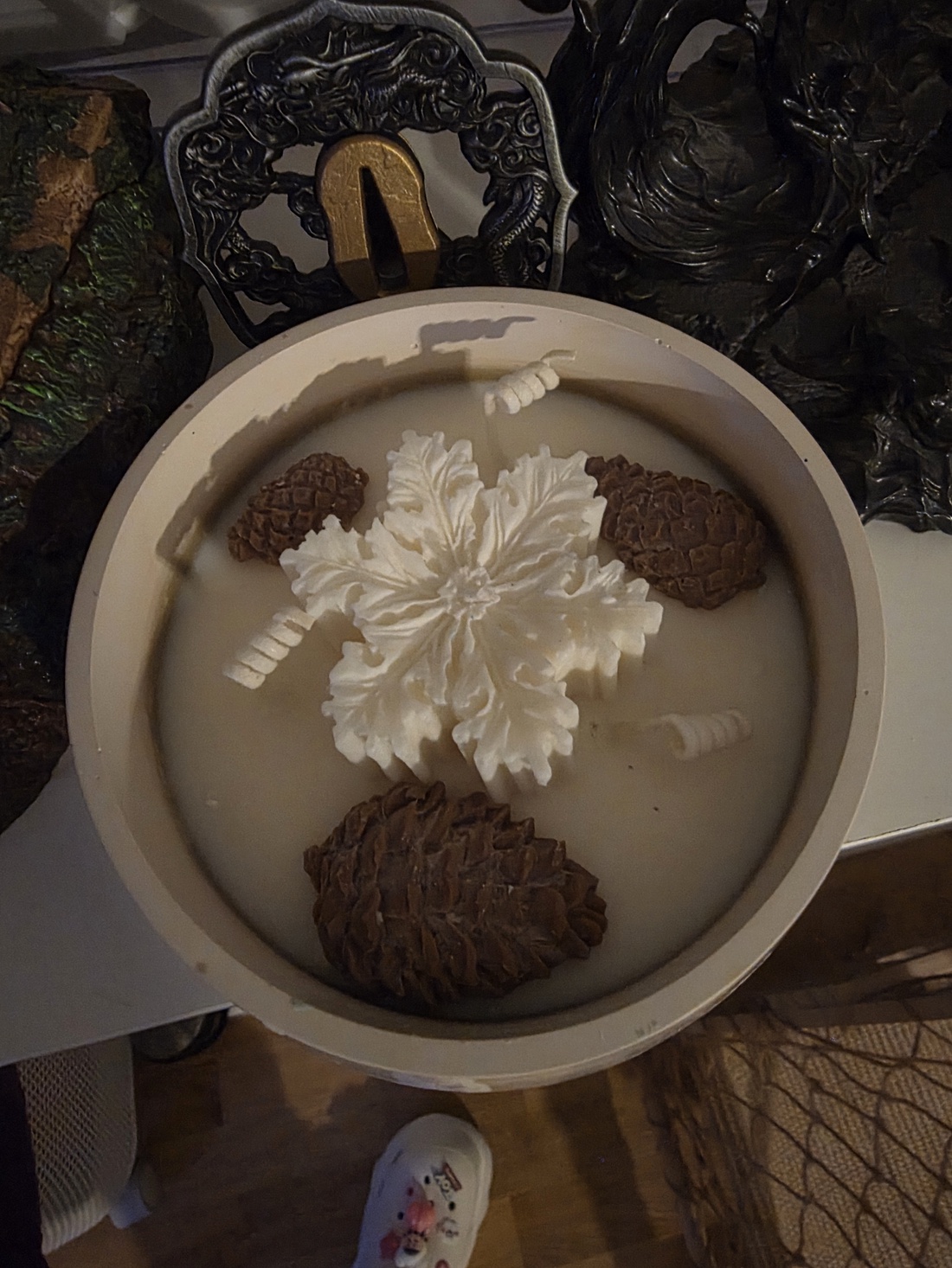 Lumânare parfumată  - crăciun - decorațiuni de crăciun de casă - lumânări parfumate de crăciun - Artynos.ro